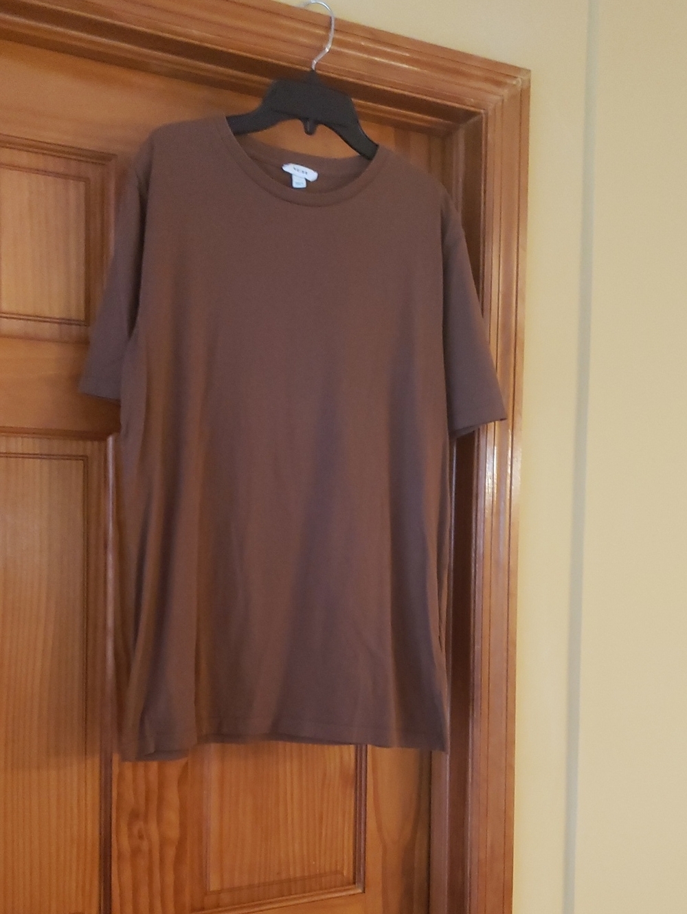 Reiss Brown Short Sleeve Crew Neck Tee